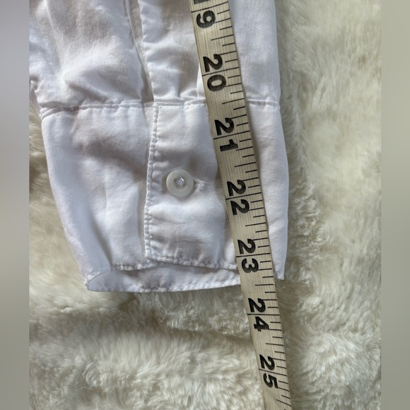 Bella Dahl White Casual Tail Button Down Long Sleeves Shirt, Sz: Medium - Picture 7 of 10